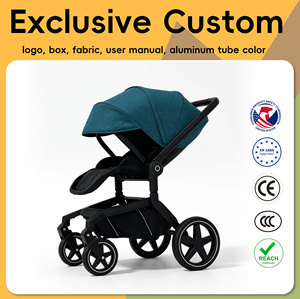 Poussette bébé 3-en-1 en alliage d'aluminium durable, homologuée EN1888, pliage bidirectionnel à un bouton, protection UV UPF50+ pour 0-36 mois - Product Image 1