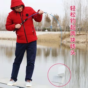 คันเบ็ดน้ำเค็มขนาดใหญ่น้ำหนักเบาพิเศษ2ฟุตหมุนปิดผนึกคันเบ็ดเปล่า t1100g - Product Image 3