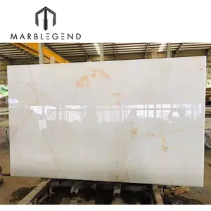 Neve branco jade pedra arte slab onyx para construção piso e parede