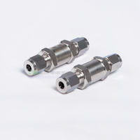 Katup Periksa Instrumen Satu Arah Non Return dengan Ferrule Ganda untuk Pipa Kompresi Stainless Steel 1/4" 3/4" 1/2" 1"