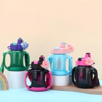 Gobelet à paille JUNVOY grande capacité pour thé au lait, café et eau - Anti-fuite, portable pour l'extérieur, design moderne et minimaliste
