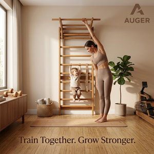Spalliera Svedese in Legno per Palestra Domestica, Barre da Parete, Barra per Trazioni, Attrezzatura per Calisthenics e Fitness - Product Image 2
