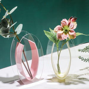 Personalizado Atacado Preço De Fábrica Acrílico Cristal Vaso Flor Decorativa Mesa Home Decor - Product Image 2
