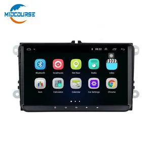 MIDCOURSE Android 8.1 2Din Car Radio Autoradio Player 1 + 16 GB For VW/Volkswagen/Skoda/Golf/Polo/Passat/b7/b6/SEAT/Tiguan