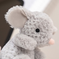 Souris de lapin doux en peluche de style animal mignon fait à la main pour les enfants et les amoureux avec remplissage PP