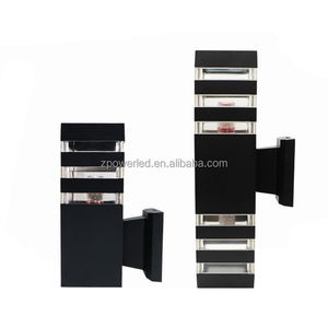 スクエアアルミニウム屋外屋内IP65防水E27GU10アップダウンウォールライト - Product Image 1