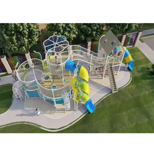 Juego <span class=keywords><strong>de</strong></span> juegos al aire libre <span class=keywords><strong>de</strong></span> acero inoxidable personalizable para escuelas, tobogán <span class=keywords><strong>de</strong></span> madera para niños, marco <span class=keywords><strong>de</strong></span> puente <span class=keywords><strong>de</strong></span> <span class=keywords><strong>paseo</strong></span>, combinación <span class=keywords><strong>de</strong></span> red <span class=keywords><strong>de</strong></span> escalada - Product Image 1