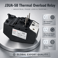 Relais de surcharge thermique miniature J3UA58, interrupteur scellé, protection de moteur basse puissance, contacts en cuivre AC, vis 660V