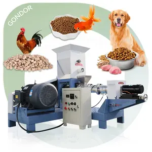 Ligne complète 500 kg/H flottante pour aliments pour poissons chien friandise pour animaux de compagnie granulés humides Extrudeuse de nourriture Production Make Machine au Nigeria