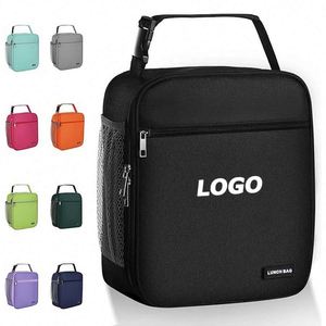 Grand sac isotherme pour le déjeuner avec doublure en aluminium épais, sac isotherme portable pour le travail, les pique-niques et les cadeaux promotionnels - Product Image 1