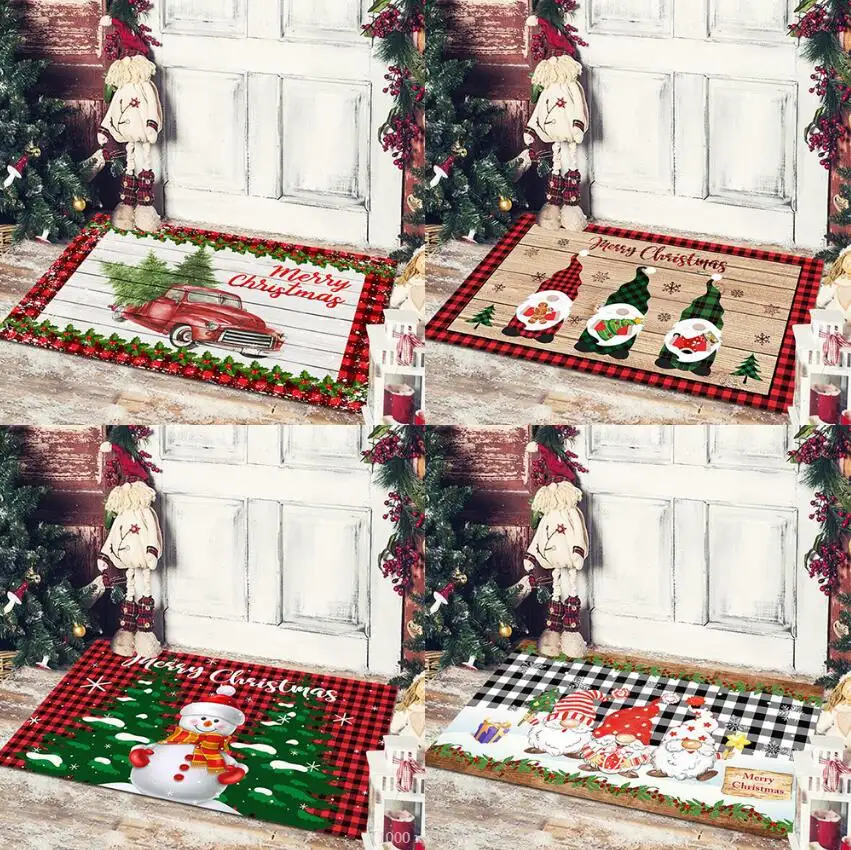 Kustom selamat datang Natal dekorasi rumah penyerap air karpet kamar mandi karpet Dapur dalam ruangan Non Slip karpet kamar mandi keset