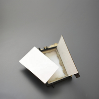 Cadre photo en polyrésine dorée 4*4 pouces Feuilles de Ginkgo Cadre photo pour la décoration intérieure Plexiglass Face pour les amateurs de photo