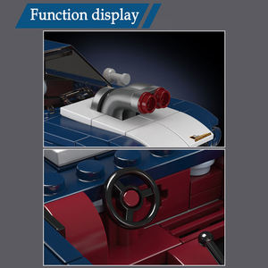 Set de Construcción de Coches Clásicos en Miniatura, Serie de Juguetes de Plástico ABS, Bloques de Construcción para Niños y Niñas, Kit de Modelo de Ocho Coches - Product Image 5