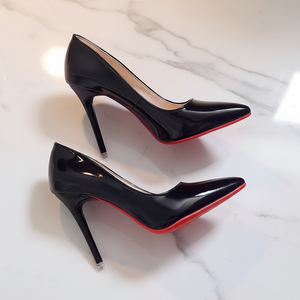 Zapatos de Mujer 2026, Primavera Verano, Tacón Alto de 10 cm, Zapatos Sexys de Punta Puntiaguda para Fiesta, Zapatos de Lujo con Suela Roja para Mujer, Nuevos Estilos de Tacones - Product Image 1