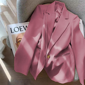 Hochwertige neue Damenmode Jacke Top Revers Kragen Knopf <span class=keywords><strong>Blazer</strong></span> Top <span class=keywords><strong>Plus</strong></span> <span class=keywords><strong>Size</strong></span> Weibliche Elegante Anzug Mantel - Product Image 3