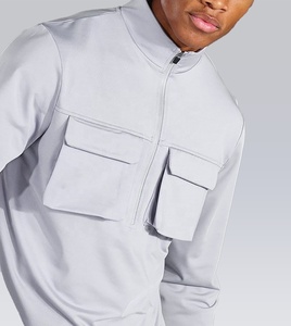 Chándal de Fitness para hombre, personalizado, multibolsillo, poliéster, versátil, estilo urbano, a la moda, venta al por mayor - Product Image 3