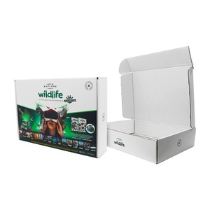 Caja de embalaje cuadrada ecológica promocional para envíos, con impresión personalizada y logotipo, para minoristas. - Product Image 5