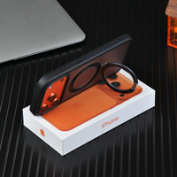 Casing HP TPU PC Custom Grosir, Casing Transparan Magnetik untuk iPhone 17 18 16 15 14 13 12 11 Pro Max