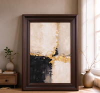 Moulure en bois massif 50x66mm, profilé grain de bois brun café, pour cadre photo et peinture à l'huile