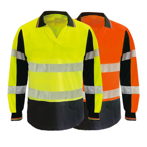 T-shirt réfléchissant à manches longues pour hommes et femmes, chemise POLO personnalisée, uniforme de sécurité, vêtements de <span class=keywords><strong>chantier</strong></span> - Product Image 1