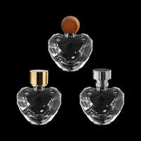 Flacon de parfum en forme de cœur exclusif pour la Saint-Valentin, 100 ml, design unique, flacon de parfum vide avec pompe, logo personnalisable