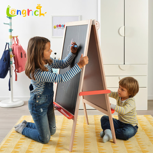 Pizarra Montessori para niños, pizarra magnética ajustable de doble cara para garabatos y garabatos - Product Image 2