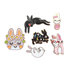 Cadeaux commémoratifs d'anniversaire personnalisés Animaux de dessin animé Plaqué or argent brillant Émail doux en alliage de zinc à la mode - Product Image 2