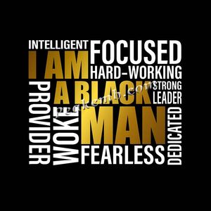 ฉันเป็นคนดำพิมพ์ DTF การออกแบบการถ่ายโอนพร้อมที่จะกด - Product Image 2