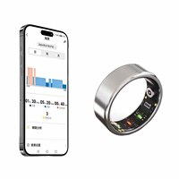 Anillo Inteligente de Acero 2025, Monitor de Actividad Física con Pantalla LED, Sueño, Frecuencia Cardíaca, Oxígeno en Sangre, Resistente al Agua 10ATM IP68, Compatible con Android e iOS