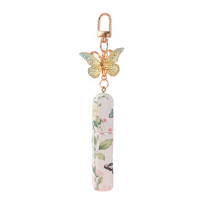 Nouveauté Bestseller Flacon de parfum miniature <span class=keywords><strong>en</strong></span> plastique de 5 ml, porte-clés avec breloque, design papillon, atomiseur rechargeable de 5 ml, portable pour les voyages - Product Image 3