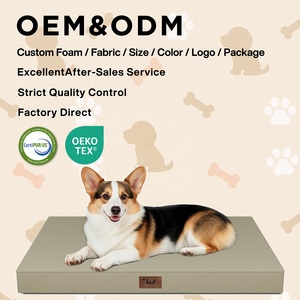 <span class=keywords><strong>Cama</strong></span> ortopédica moderna para perros, rectangular, refrescante en <span class=keywords><strong>verano</strong></span>, acogedora en invierno, impermeable, de tela Oxford, con espuma tipo caja de huevos, personalizable. - Product Image 1