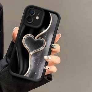 <span class=keywords><strong>Coque</strong></span> de téléphone portable antichoc en TPU avec motif cœur doré et protection d'objectif en forme d'échelle pour <span class=keywords><strong>iPhone</strong></span> XR XS <span class=keywords><strong>11</strong></span> 12 13 14 15 16 17 18 <span class=keywords><strong>Pro</strong></span> <span class=keywords><strong>Max</strong></span> - Product Image 1