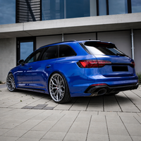 Jantes forgées de performance à rayons en Y fendus HE1 de 18, 19, 20, 21, 22 pouces, finition Gunmetal, concaves profondes pour Audi RS3 RS4 RS5 RS6 RS7