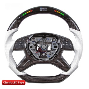 Volante Deportivo de Fibra de Carbono con Control por Aplicación y Luces LED para <span class=keywords><strong>Mercedes</strong></span> Benz W204 S204 W212 <span class=keywords><strong>V212</strong></span> S212, Precio de Fábrica - Product Image 1