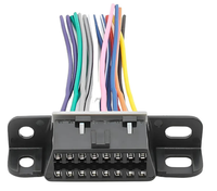 Conector Macho OBD2 de 16 Pines J1962, Arnés de Cableado de Interfaz de Diagnóstico, Enchufe de Detección OBD para Automóviles y Camiones OULIIVER, Cable de 16AWG