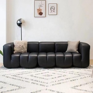 Designer Style Living Room Customized <b>Sofa</b> White Leather 3 Seat <b>Floor</b> Sectional <b>Sofa</b> Couch - Product Image 6
