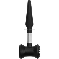 Marteau d'attendrisseur de viande à maillet double face à pilon robuste avec poignée souple pour attendrir la viande de boeuf et de poisson