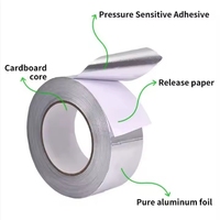 Ruban adhésif en feuille d'aluminium imperméable à l'eau Multi-Purpose Silver Metal Tape Sealing Isolation Patching Air Ducts Metal Repair