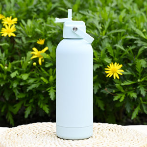 Wholesale 500ml Custom Logo Water Bottle Rubber Paint 18/8 Recycled Stainless Steel BPA Free Leak-proof Sport Flask OEM - Product Image 1