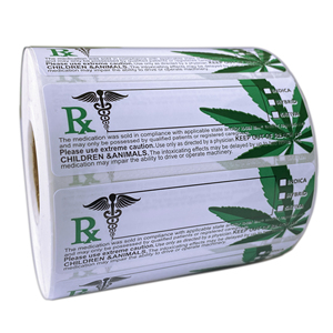 Nhãn 1000 3x1 inch ca nhãn cảnh báo chai tự dính RX Y Tế-nhãn dán nhận dạng dược phẩm tuân thủ nhà nước của chúng tôi - Product Image 1