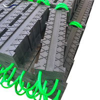 Plaques de support pour grue de chantier en HDPE 600x600mm, épaisseur 50mm, pour excavatrice et engins lourds