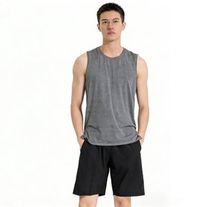 Nouvelle Collection Été – Débardeur de Sport Homme Col Rond, Couleur Unie, en Maille Respirante, Idéal Fitness, <span class=keywords><strong>Musculation</strong></span> et Course à Pied - Product Image 2