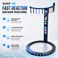 Machine de jeu d'arcade à monnayeur à réaction rapide avec logo personnalisé, équipement de défi interactif pour centre commercial