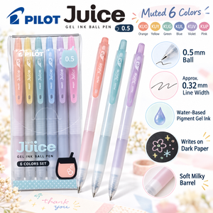 Set di Penne Gel <span class=keywords><strong>Pilot</strong></span> Juice 0.5mm, 6 Colori, Collezione Pastello Tenuo - Product Image 6