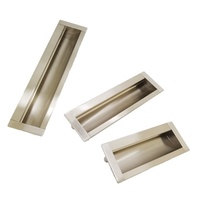 Poignée de porte dissimulée de meuble encastrée, en métal, pour armoire, 1 pièce
