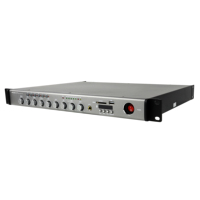 Amplificateur de classe D pour montage en rack, 80W, système PA 6 zones, circuit de protection complet, 70V 100V avec mise en veille automatique et réduction du bruit