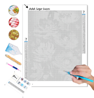 Lukisan Berlian DIY 5D Grosir Resin Square Drill Seri Potret Hewan Kristal Fairy Dust Stones Diamond Painting
