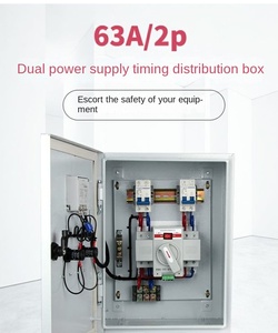 Boîtier de distribution basse tension avec interrupteur de conversion automatique double alimentation et contrôleur de temporisation pour alimentation secteur domestique 2P - Product Image 5