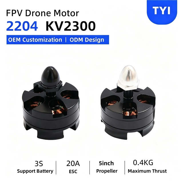 High-Speed 2204 KV2300 Brushless Motor for RC Models Ideal for DIY FPV Drone Factory Sale OEM ODM