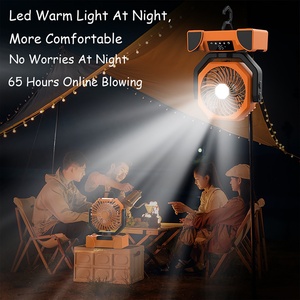 New F14 Portable Camping Outdoor Fan 20000mah USB Power Supply LED <b>Light</b> Touch Screen/Remote Control Rechargeable Home Fishing - Product Image 3